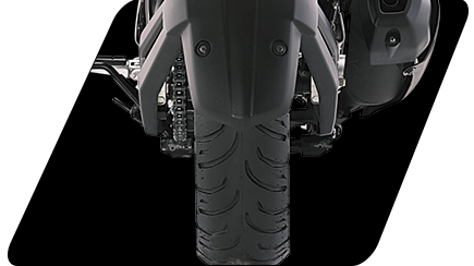 Yamaha FZ-S Fi 140mm wide radial tyre at Oxena yamaha in Coimbatore