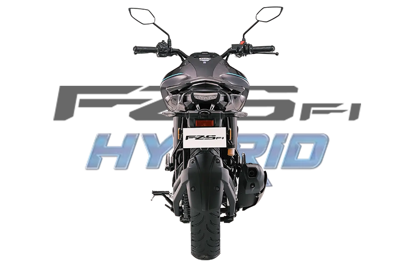 Yamaha FZ-S Fi Hybrid back Side Pose listed at Oxena yamaha in Coimbatore