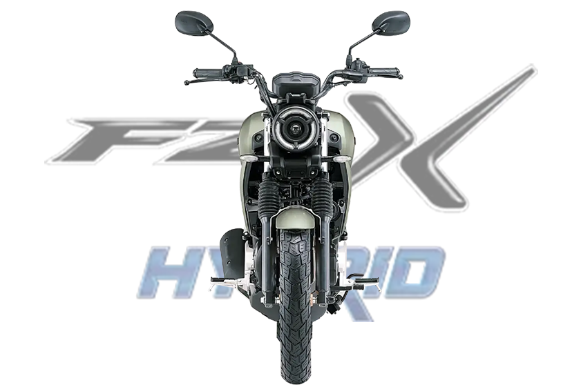Yamaha FZ-X Hybrid fornt Side Pose listed at Oxena yamaha in Coimbatore