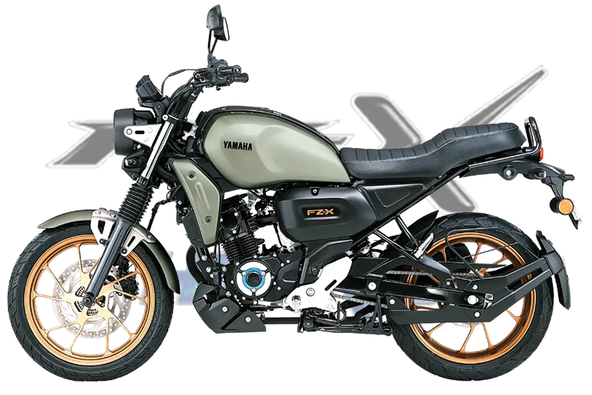 Yamaha FZ-X Hybrid right Side Pose listed at Oxena yamaha in Coimbatore