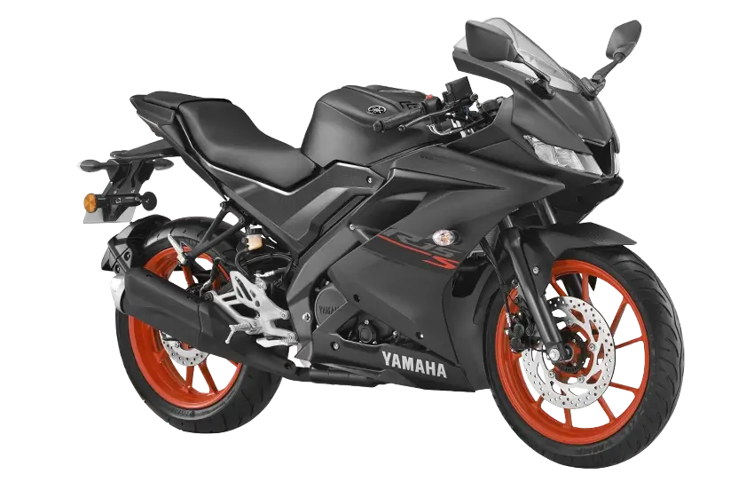 Yamaha R15S Matte Black listed at Oxena Motors showroom in Coimbatore