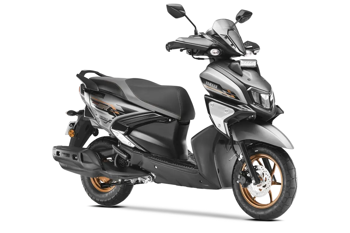 Yamaha RayZR Street Rally 125 Fi Hybrid Racing Matte Grey Metallic Oxena Motors showroom in Coimbatore