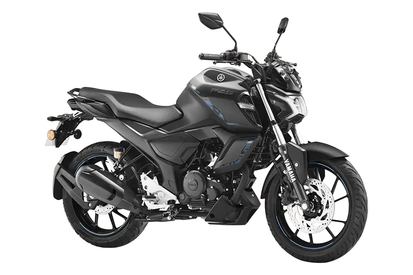 Yamaha FZ-S Fi Hybrid matte black color listed at Oxena yamaha in Coimbatore