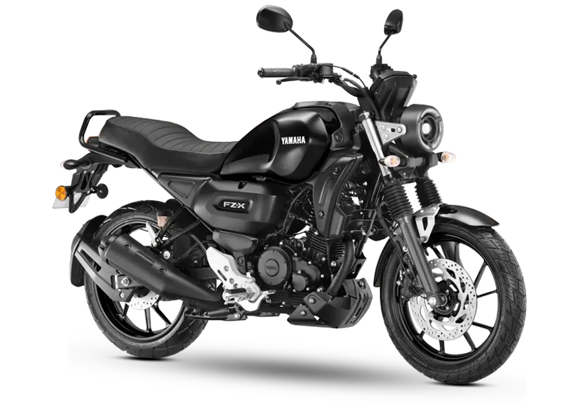 Yamaha FZ‑X New Metallic Black listed at Oxena Motors showroom in Coimbatore