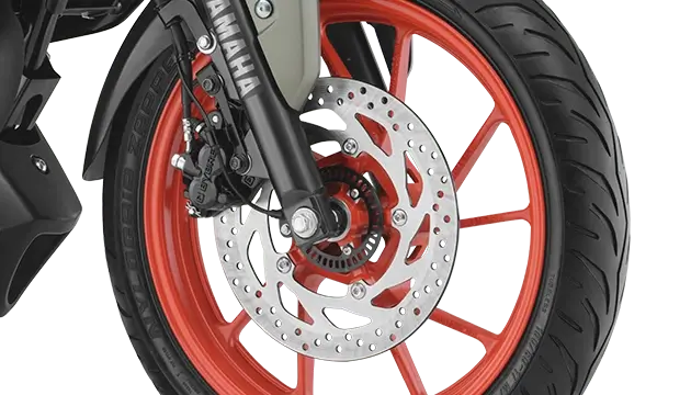 Yamaha FZ Rave front disc brake with single channel ABS