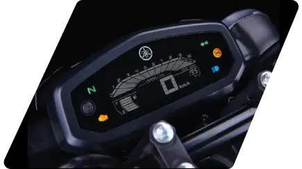 Yamaha FZ Rave negative LCD digital instrument cluster