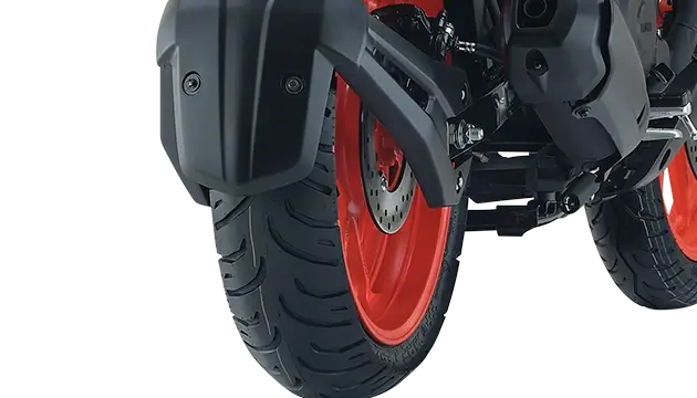 Yamaha FZ Rave 140mm wide radial rear tyre for superior grip
