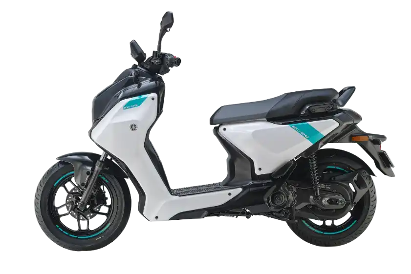 Yamaha EC-06 electric scooter side profile design displayed at Oxena Yamaha